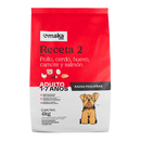 Maka Receta 2: Adulto Raza Pequeña; con Pollo, Cerdo, Huevo, Camote y Salmón