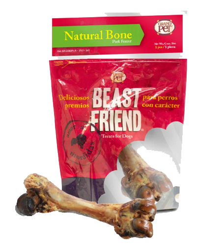 Beast Friend Hueso Natural Fémur de Cerdo