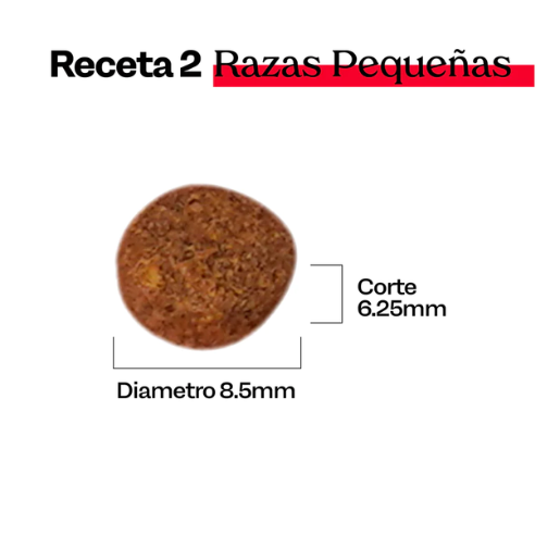 Maka Receta 2: Adulto Raza Pequeña; con Pollo, Cerdo, Huevo, Camote y Salmón